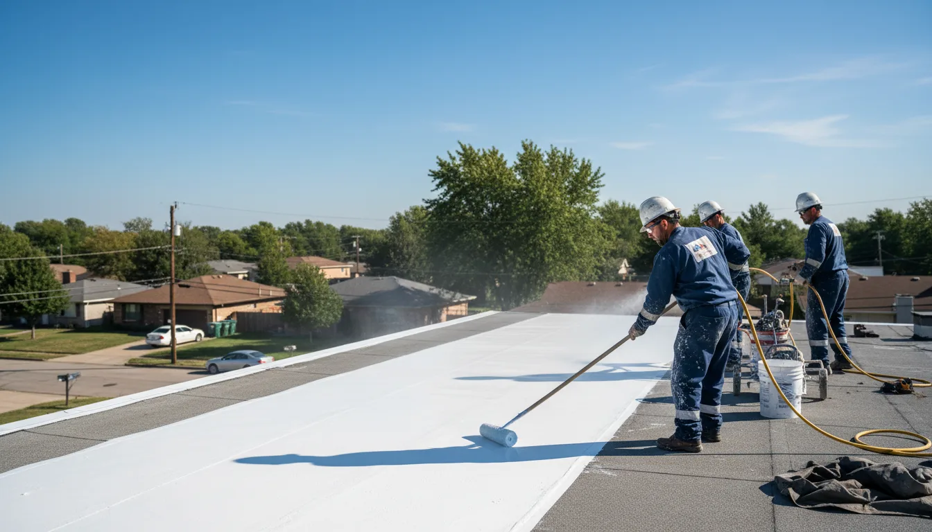 Commercial roof coating in Garrison, MN near me